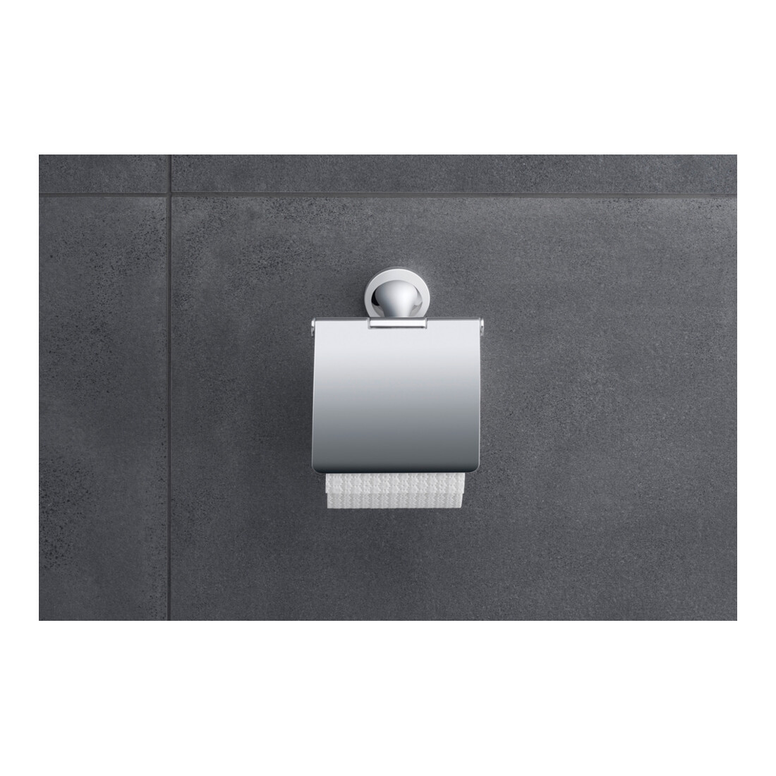 Duravit Papierrollenhalter Starck T 12,5x8,3cm, mit Deckel, chrom