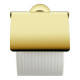 Duravit Papierrollenhalter Starck T 12,5x8,3cm, mit Deckel, Gold poliert-1
