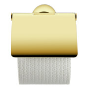 Duravit Papierrollenhalter Starck T 12,5x8,3cm, mit Deckel, Gold poliert