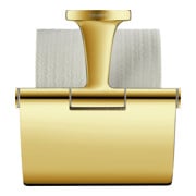 Duravit Papierrollenhalter Starck T 12,5x8,3cm, mit Deckel, Gold poliert-5