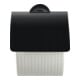 Duravit Papierrollenhalter Starck T 12,5x8,3cm, mit Deckel, schwarz matt-1