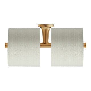 Duravit Papierrollenhalter Starck T 25,5x7,6cm, doppelt, Bronze gebürstet