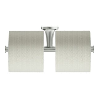 Duravit Papierrollenhalter Starck T 25,5x7,6cm, doppelt, Edelstahl gebürstet