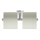 Duravit Papierrollenhalter Starck T 25,5x7,6cm, doppelt, Edelstahl gebürstet-1