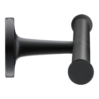 Duravit Papierrollenhalter Starck T 25,5x7,6cm, doppelt, schwarz matt
