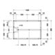 Duravit Pied 120x80 cm, hauteur réglable de 8 à 10 cm-4