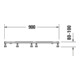 Duravit Pied 90x80 cm, hauteur réglable de 8 à 10 cm-3