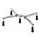 Duravit Pied de receveur de douche 70x70cm, gris, réglable 10-18,5cm-3