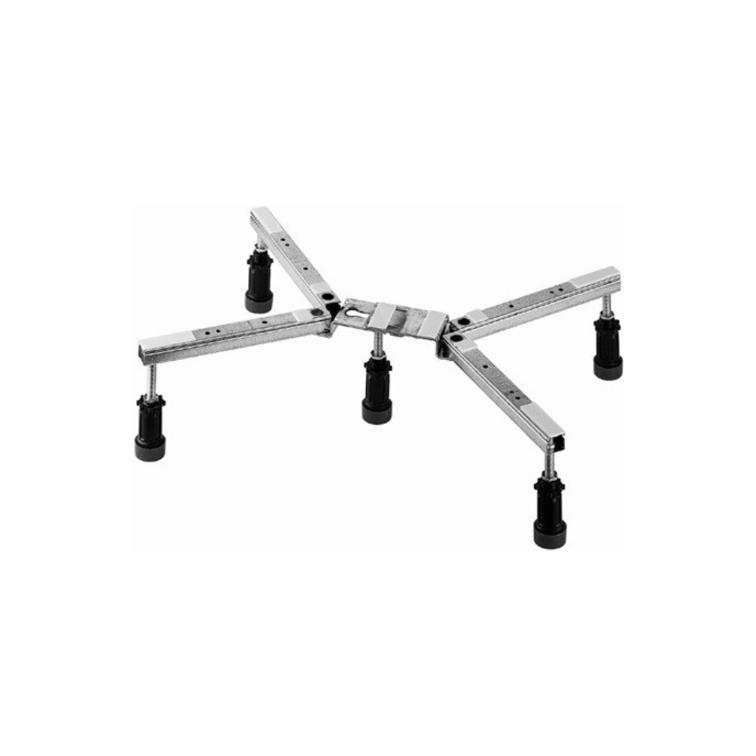 Duravit Pied de receveur de douche 70x70cm, gris, réglable 10-18,5cm