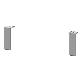 Duravit Pied de socle 15,2x4,4x1 cm, aluminium mat, 2 pièces