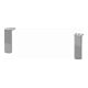 Duravit Pied de socle 15,2x4,4x1 cm, aluminium mat, 2 pièces-3