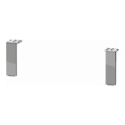 Duravit Pied de socle 15,2x4,4x1 cm, aluminium mat, 2 pièces-3