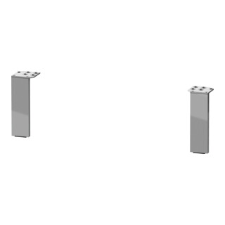 Duravit Pied de socle 15,2x4,4x1 cm, chrome, 2 pièces
