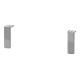 Duravit Pied de socle 15,2x4,4x1 cm, chrome, 2 pièces-1