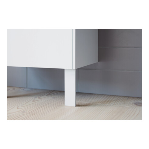 Duravit Pied de socle 15,2x4,4x1 cm, chrome, 2 pièces