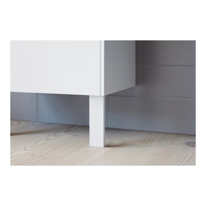 Duravit Pied de socle 15,2x4,4x1 cm, chrome, 2 pièces
