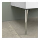 Duravit Pied de socle Sivida 2 F., au sol, pour meuble sous-lavabo, chrome