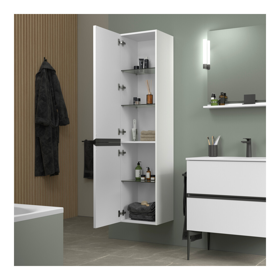 Duravit Pied de socle Sivida 4 p., au sol, pour meuble sous-lavabo, noir