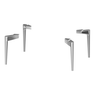 Duravit Pied de socle Sivida 4 pces, au sol, pour meuble sous lavabo, chrome