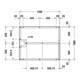Duravit Pied de support 120x100 cm, réglable en hauteur de 8 à 10 cm