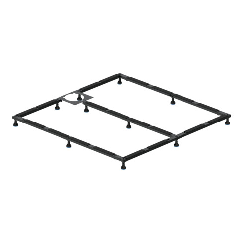 Duravit Pied de support 120x120 cm, hauteur réglable 8-10 cm