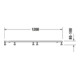 Duravit Pied de support 120x120 cm, hauteur réglable 8-10 cm