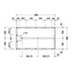 Duravit Pied de support 140x80 cm, hauteur réglable 8-10 cm-4