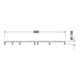 Duravit Pied de support 160x100 cm, réglable en hauteur de 8 à 10 cm