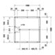 Duravit Piètement 100x100 cm, réglable en hauteur de 8 à 10 cm-3