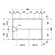 Duravit Piètement 140x100 cm, hauteur réglable de 8-10 cm-3