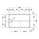 Duravit Piètement 140x90 cm, hauteur réglable de 8 à 10 cm-4