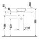 Duravit Plan vasque console Sivida 41x33 cm, I.Fa w sm, ext. couleur gris mat-2