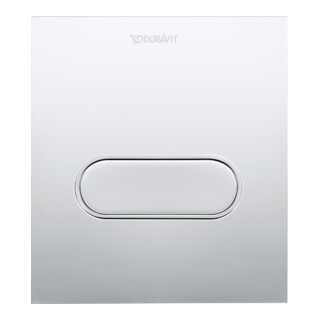 Duravit Plaque de commande A1 DuraSystem 13,1x15 cm, plastique, chromé brillant, pour urinoir