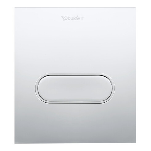 Duravit Plaque de commande A1 DuraSystem 13,1x15 cm, plastique, chromé brillant, pour urinoir