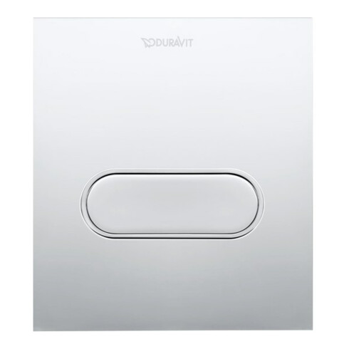 Duravit Plaque de commande A1 DuraSystem 13,1x15 cm, plastique, chromé brillant, pour urinoir