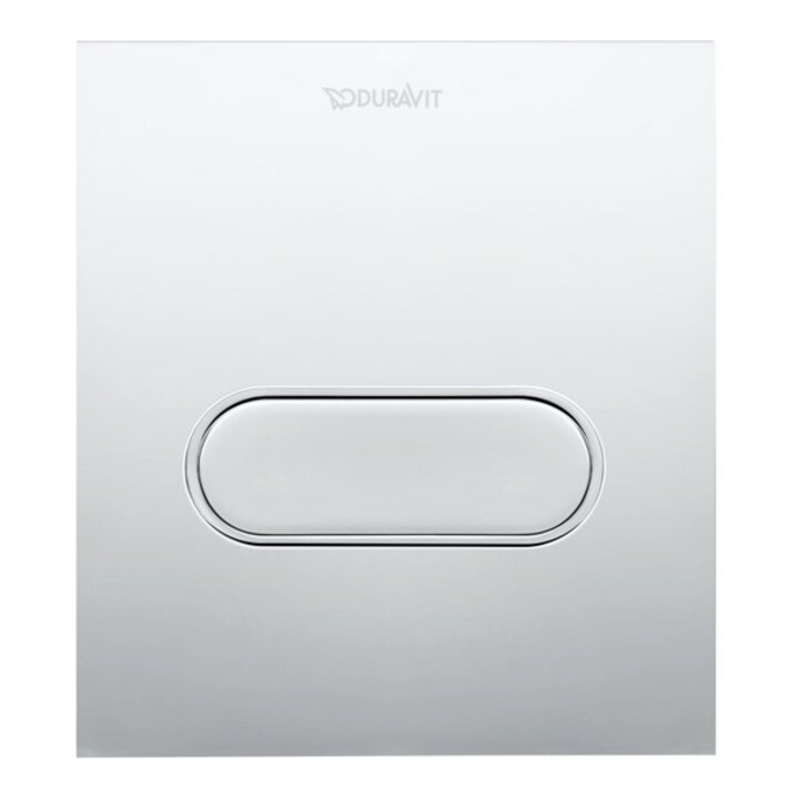 Duravit Plaque de commande A1 DuraSystem 13,1x15 cm, plastique, chromé brillant, pour urinoir