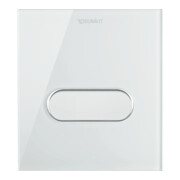 Duravit Plaque de commande A1 DuraSystem 14,1x15,7mm, verre, blanc, pour urinoir-2