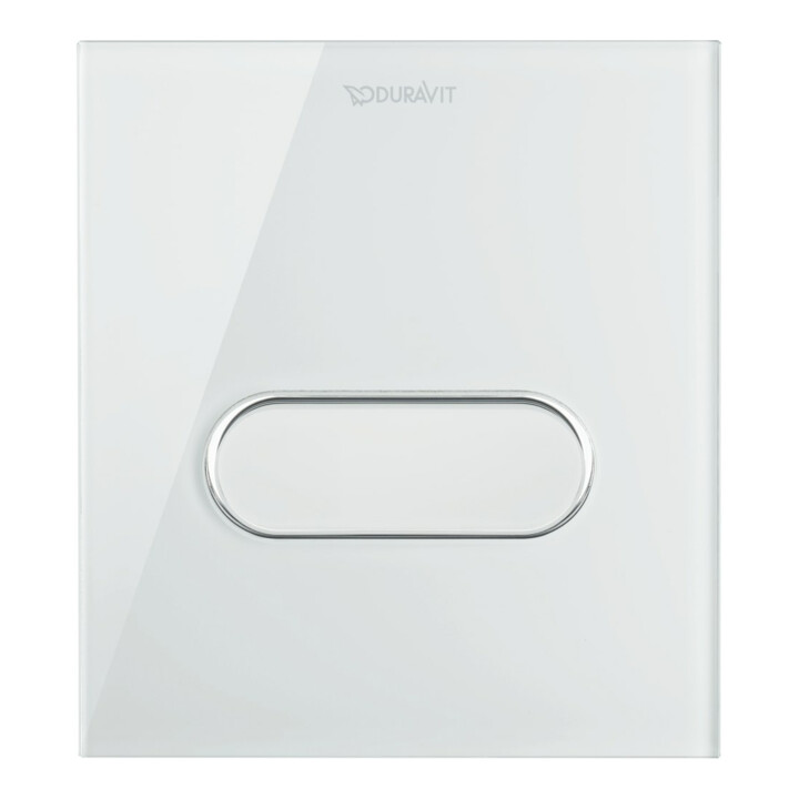 Duravit Plaque de commande A1 DuraSystem 14,1x15,7mm, verre, blanc, pour urinoir