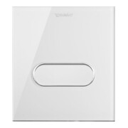 Duravit Plaque de commande A1 DuraSystem 14,1x15,7mm, verre, blanc, pour urinoir-5