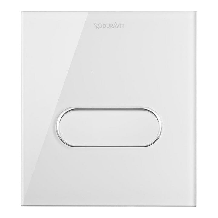 Duravit Plaque de commande A1 DuraSystem 14,1x15,7mm, verre, blanc, pour urinoir