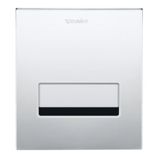 Duravit Plaque de commande A2 DuraSystem 13x15 cm, chrome brillant, zinc moulé