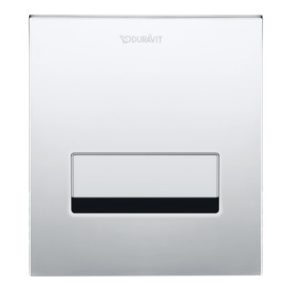 Duravit Plaque de commande A2 DuraSystem 13x15cm, batt., pour urinoir, zinc moulé, blanc