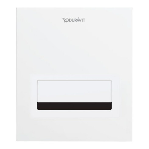 Duravit Plaque de commande A2 DuraSystem 13x15cm, batt., pour urinoir, zinc moulé, blanc