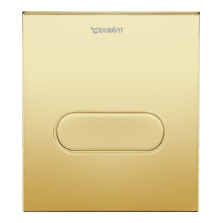 Duravit Plaque de commande DuraSystem 13,1x15 cm, mécanique, pour Uri A1, or poli