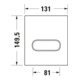 Duravit Plaque de commande DuraSystem 13,1x15cm, méc., pour Uri. A1, noir mat-3