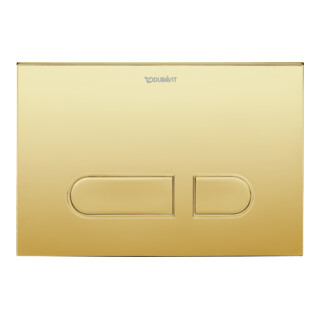 Duravit Plaque de commande DuraSystem 21,7x10cm, méc., pour WC A1, or poli