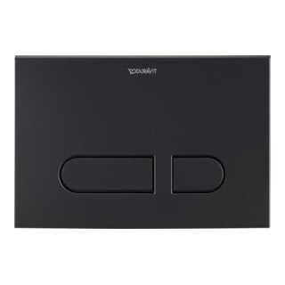 Duravit Plaque de commande DuraSystem 21,7x14,7 cm, méc., pour WC A1, noir mat