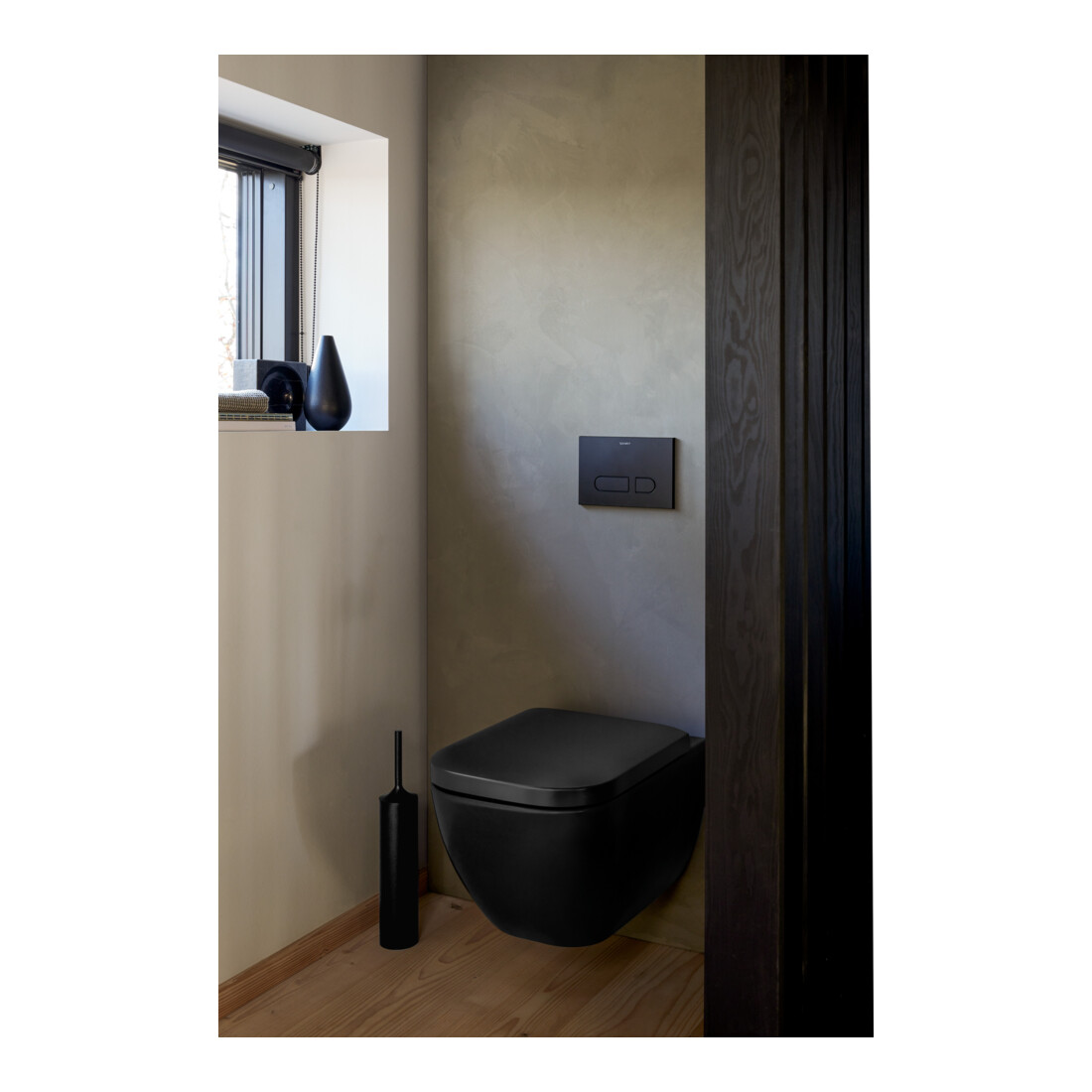 Duravit Plaque de commande DuraSystem 21,7x14,7 cm, méc., pour WC A1, noir mat