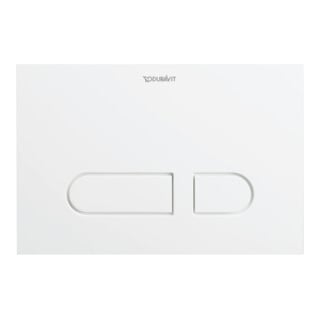 Duravit Plaque de commande DuraSystem 21,7x14,7 cm, plastique blanc, pour WC