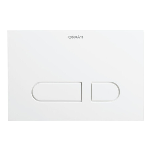 Duravit Plaque de commande DuraSystem 21,7x14,7 cm, plastique blanc, pour WC